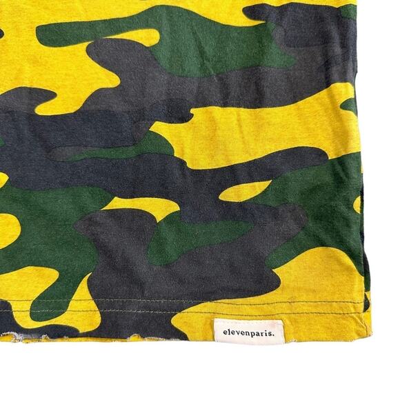 Eleven Paris Men's Two Tone Camo Short Sleeve Tee Size L $70 - Picture 6 of 9